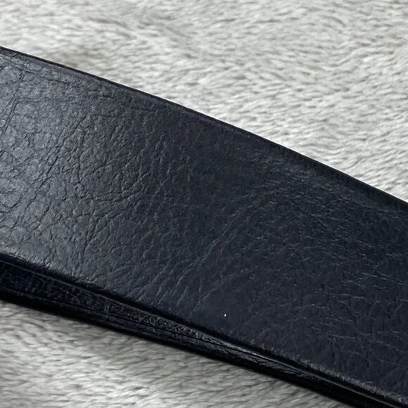 VTG Jeanne 1976 Women Fashion Belt S/M Black Adjustable Gold Basketweave Buckle - Picture 7 of 9